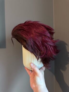 Demon Slayer Tanjiro Cosplay Anime Wig + Bonus Magnets